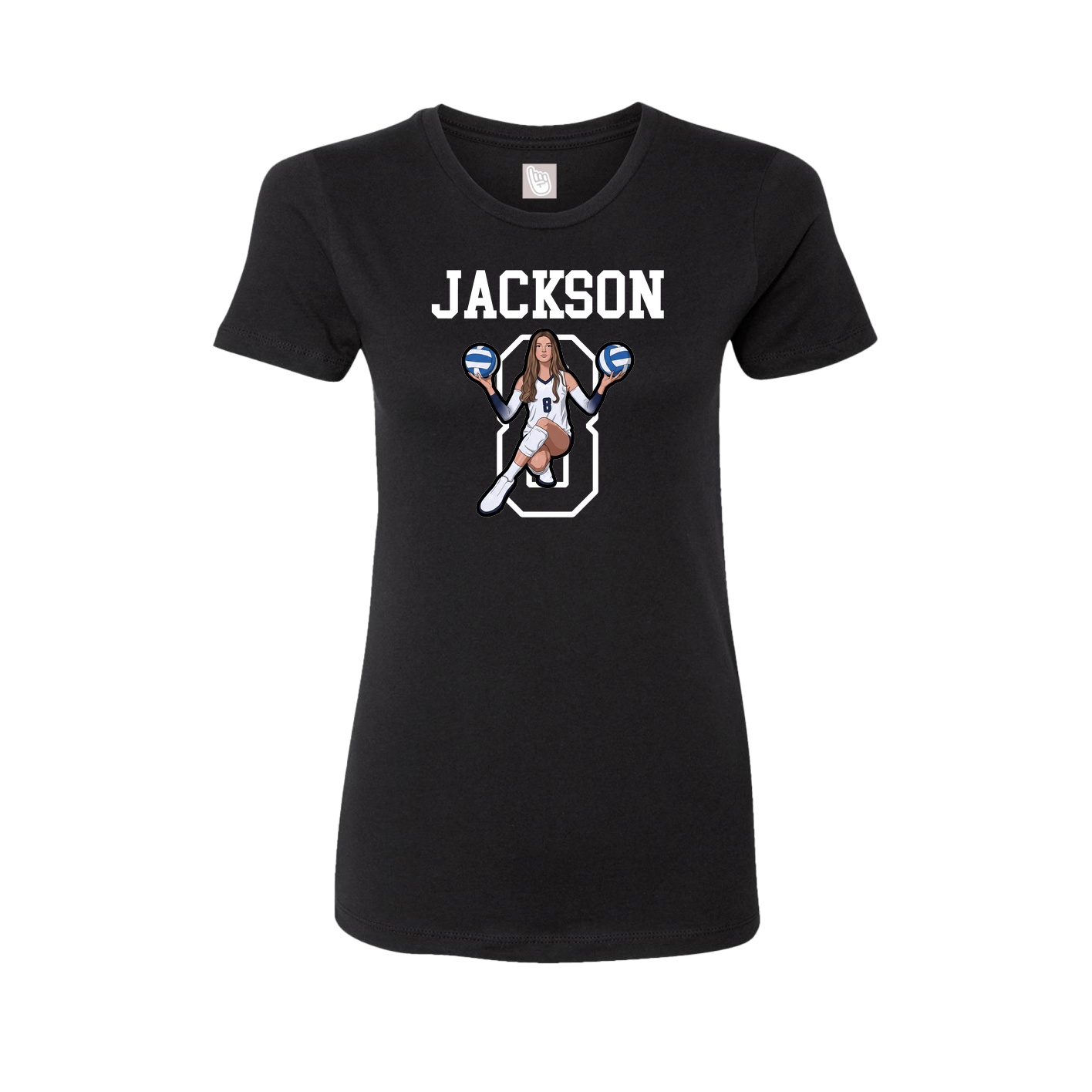 Fitted Women's Tee — Shirsey in Black