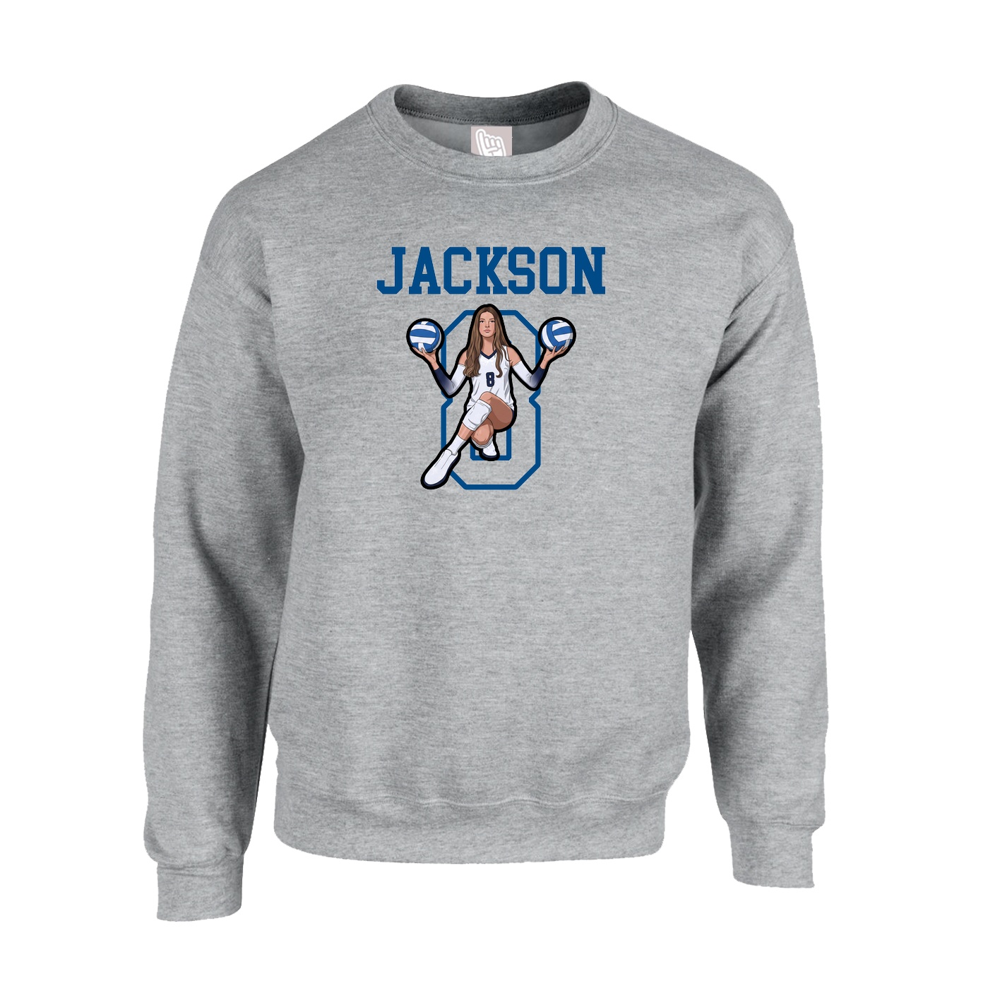 Fleece Crew — Shirsey in Grey
