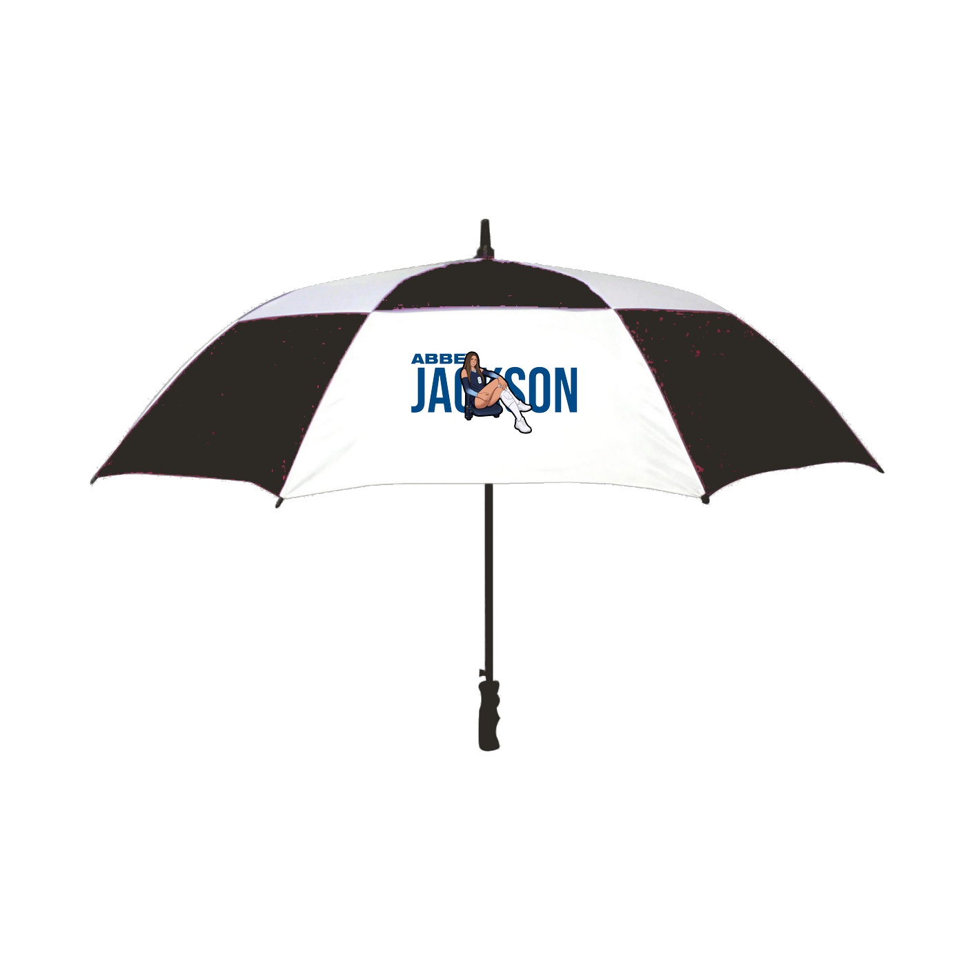 Golf Umbrella — Player Name in Black