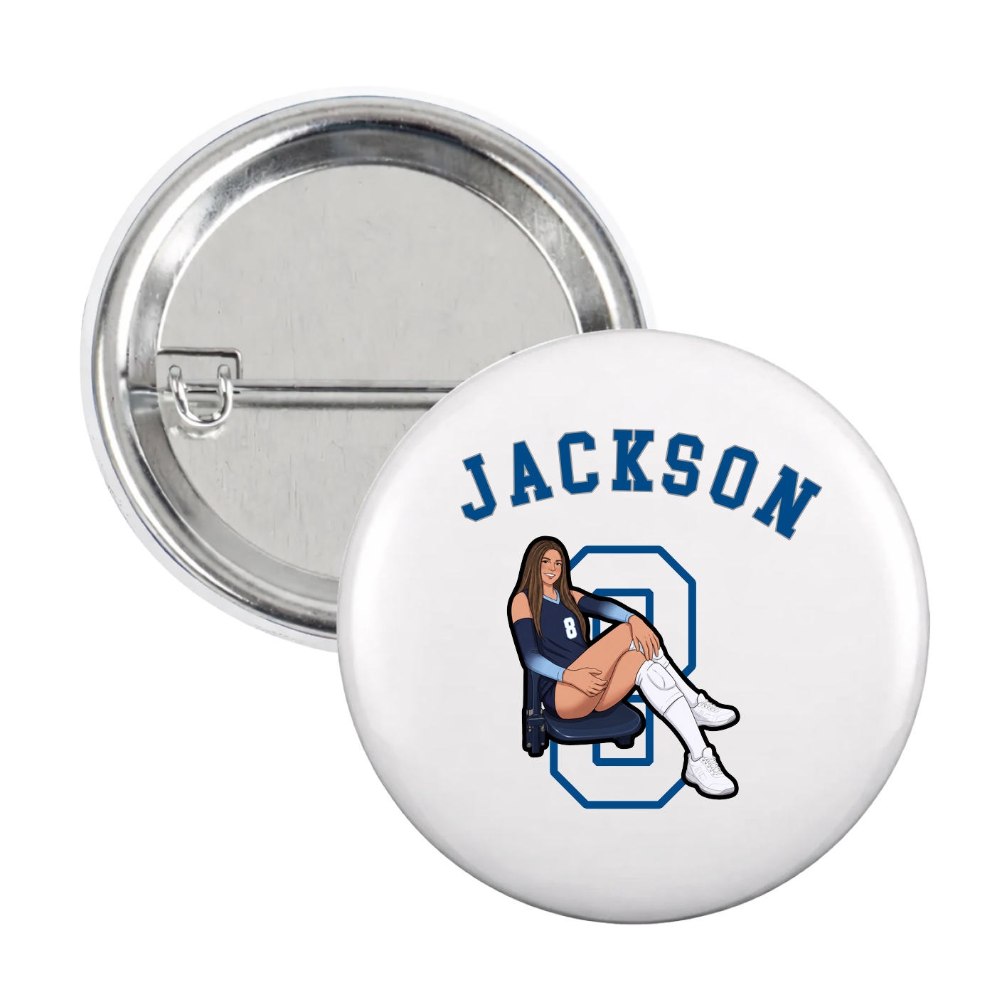 Game Day Button — Shirsey Arch in White