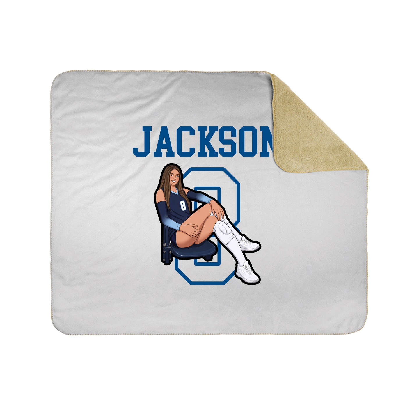 Throw Blanket — Shirsey in White