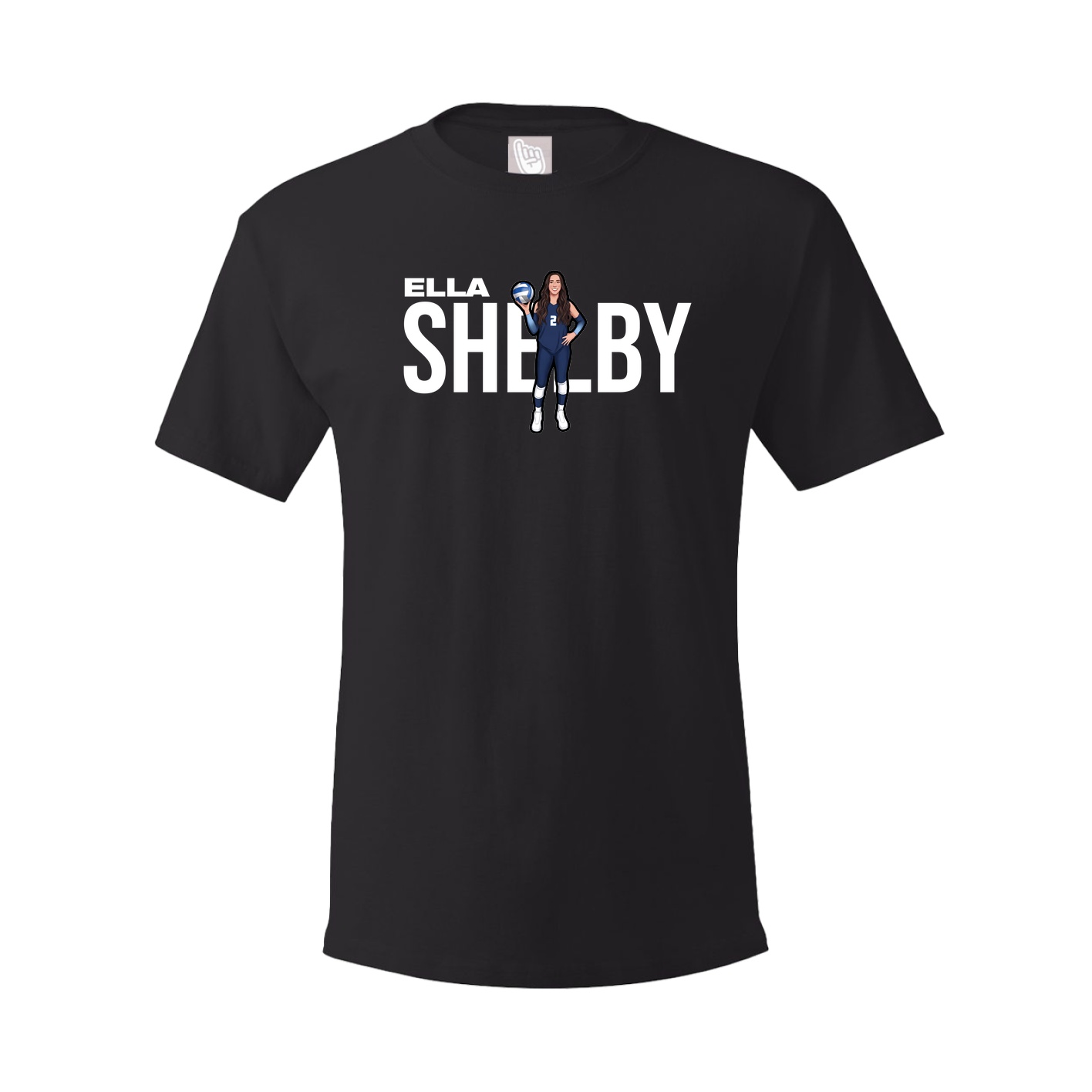 Youth Tee — Player Name in Black