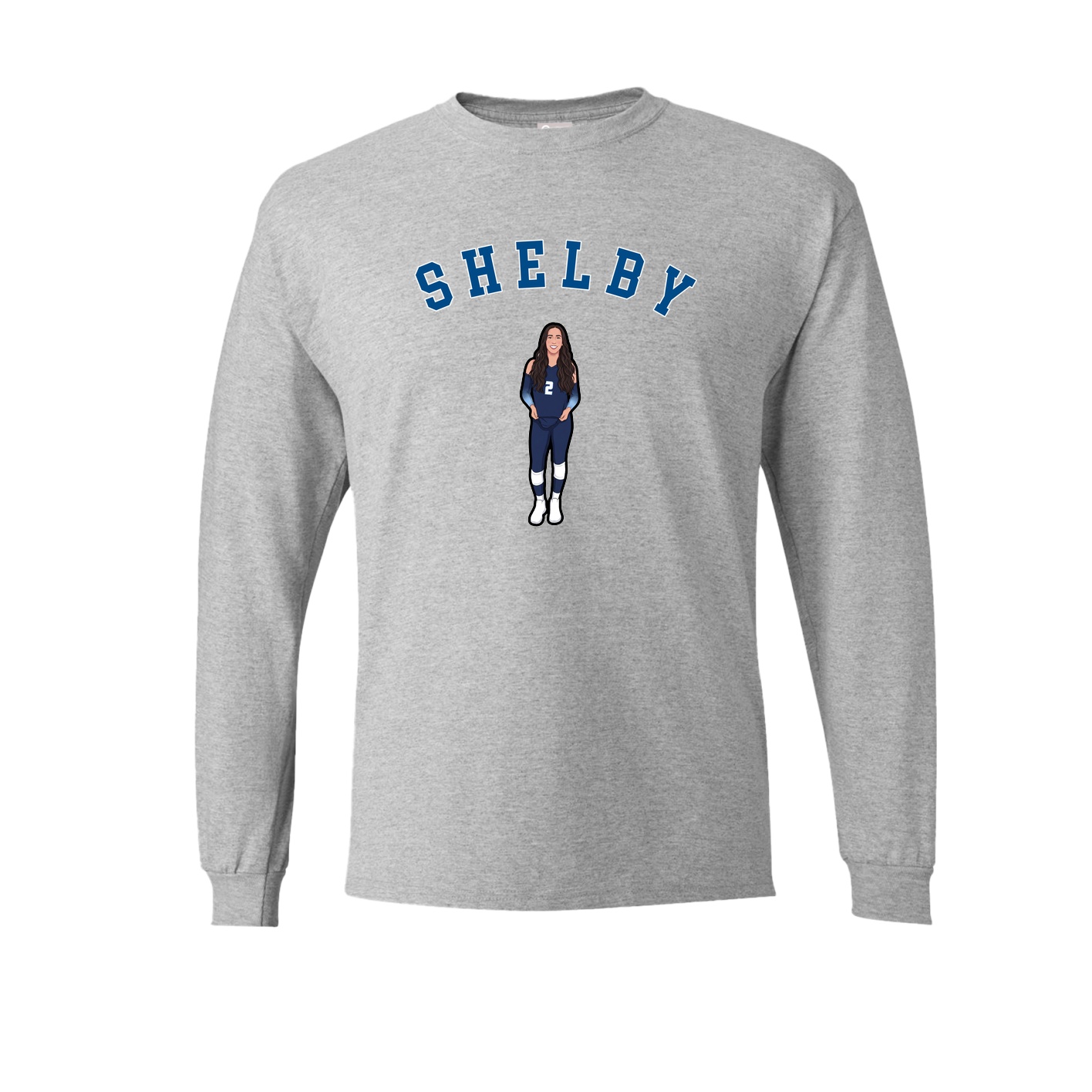 Long Sleeve Tee — Shirsey Arch in Grey