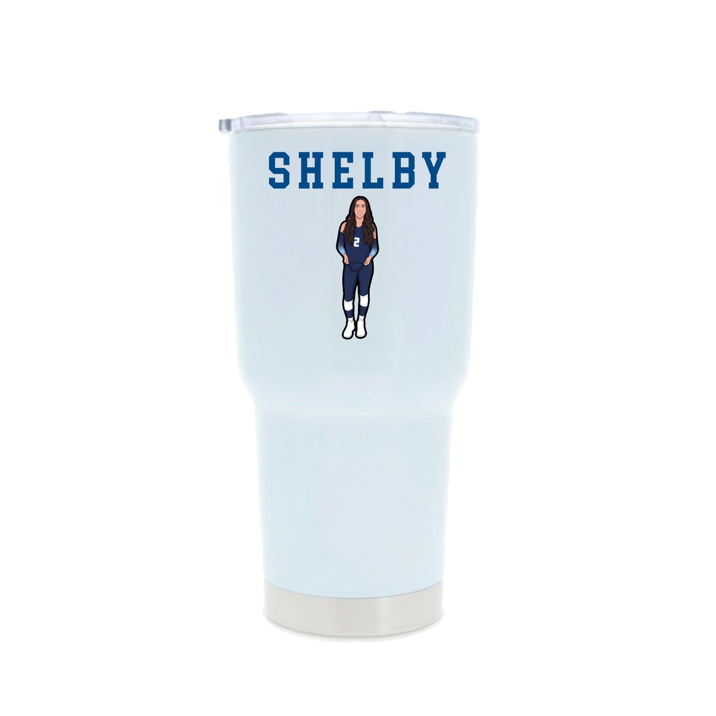 30oz Stainless Steel Tumbler — Shirsey in White