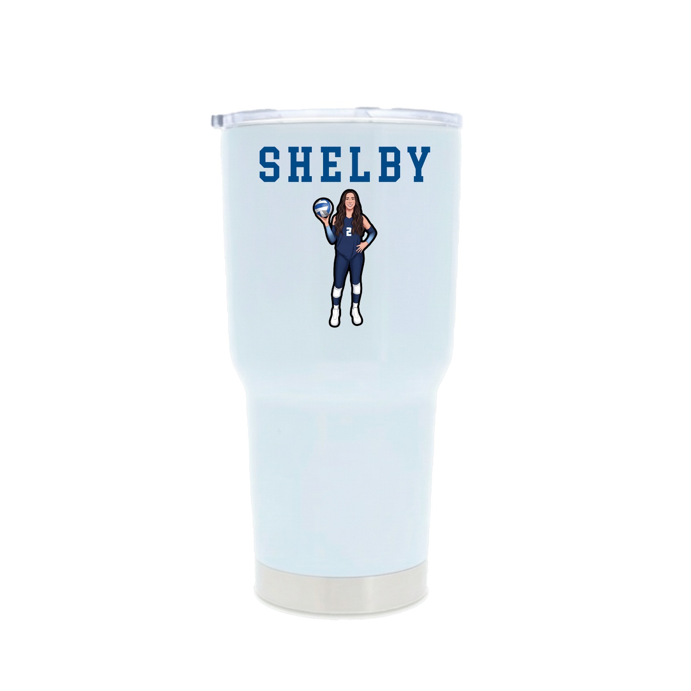 30oz Stainless Steel Tumbler — Shirsey in White