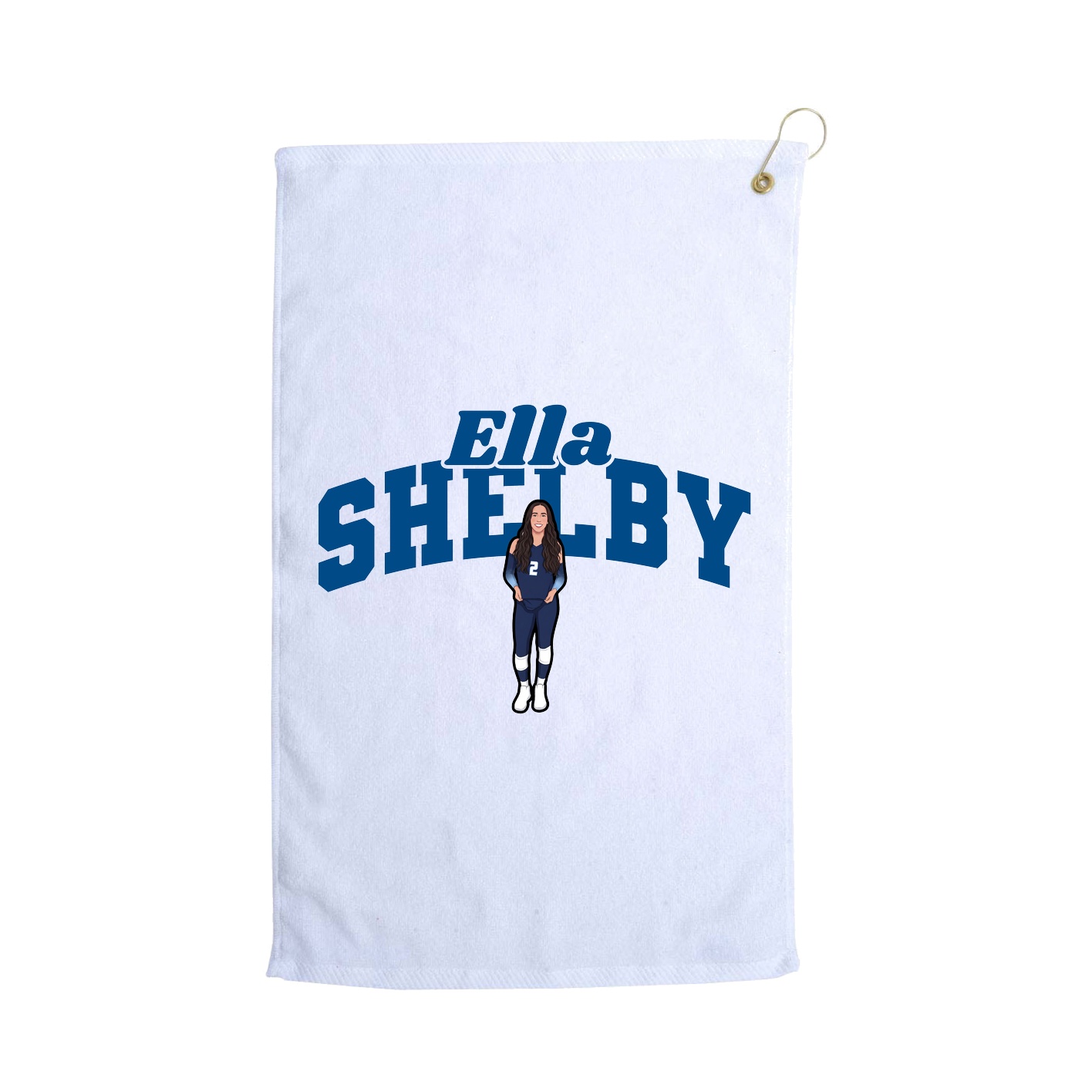 Golf Towel — Signature Arch in White
