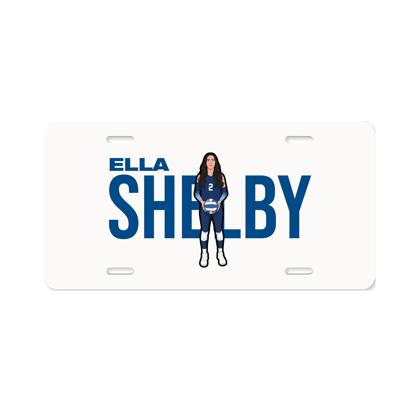 License Plate — Player Name in Classic
