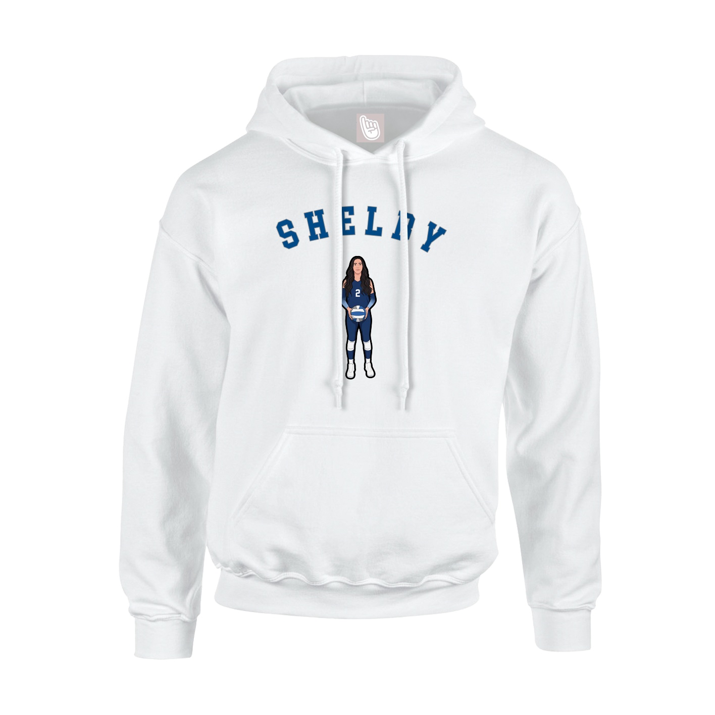 Youth Hoodie — Shirsey Arch in White