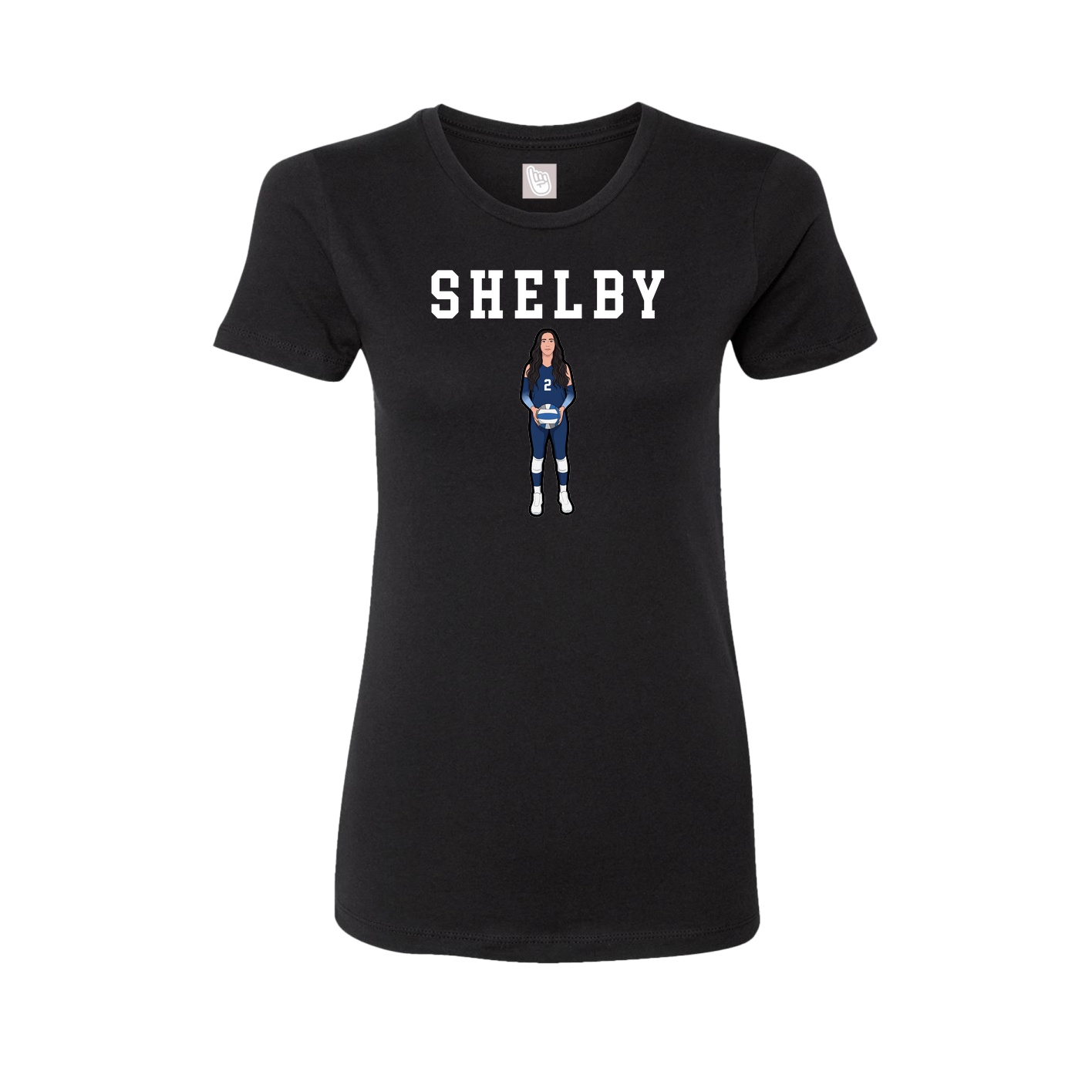 Fitted Women's Tee — Shirsey in Black