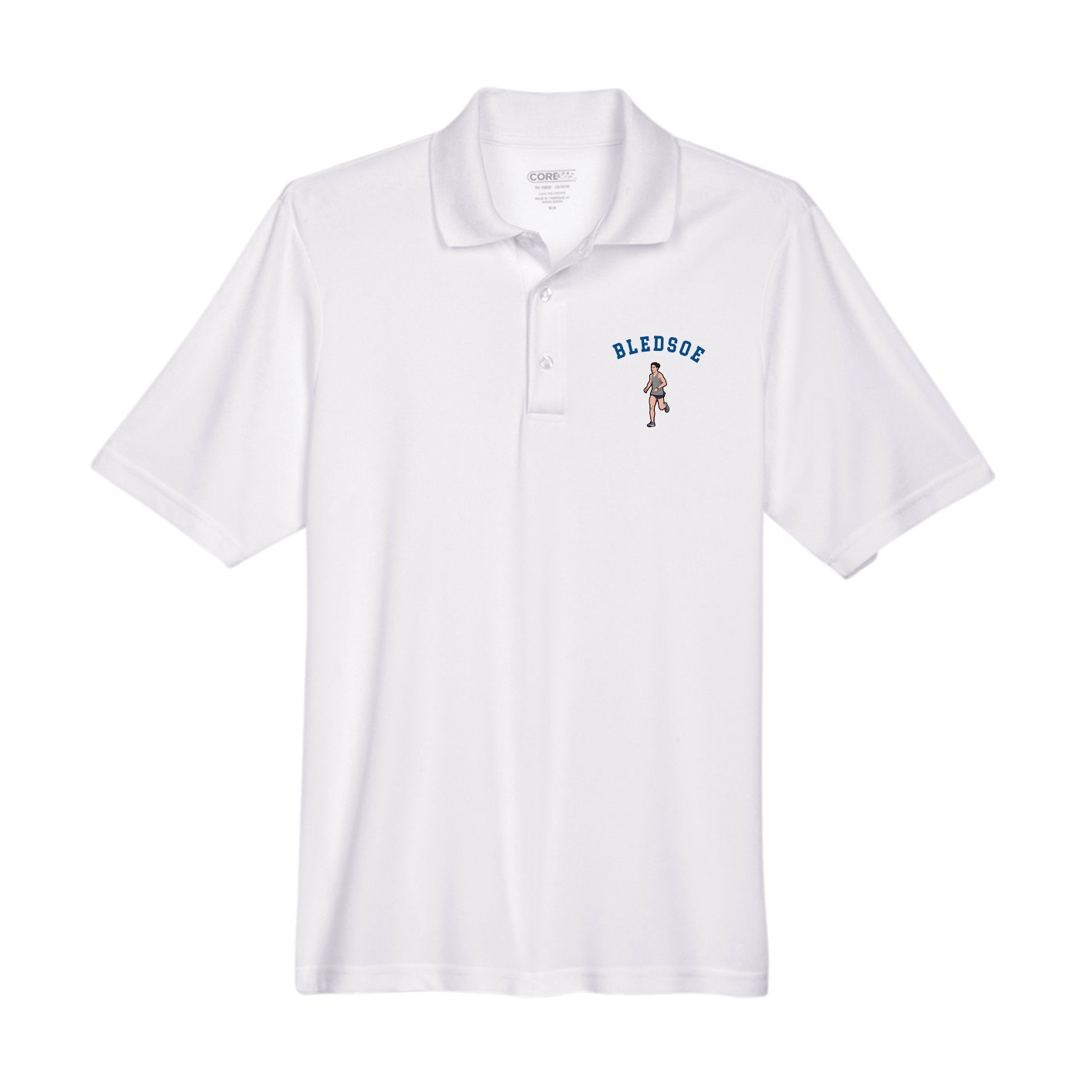 Performance Polo — Shirsey Arch in White