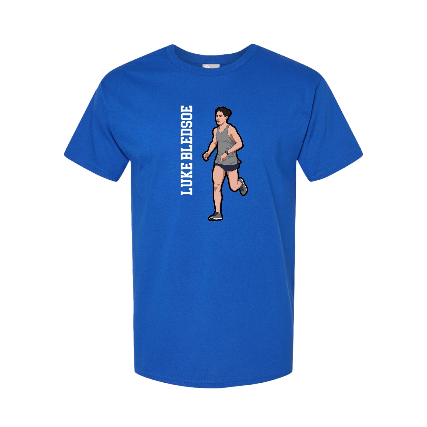 Tee — Name Vertical in Royal