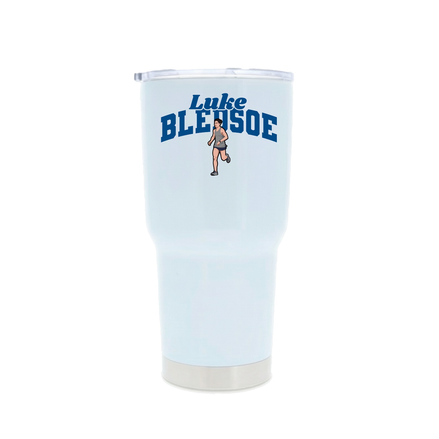 30oz Stainless Steel Tumbler — Signature Arch in White