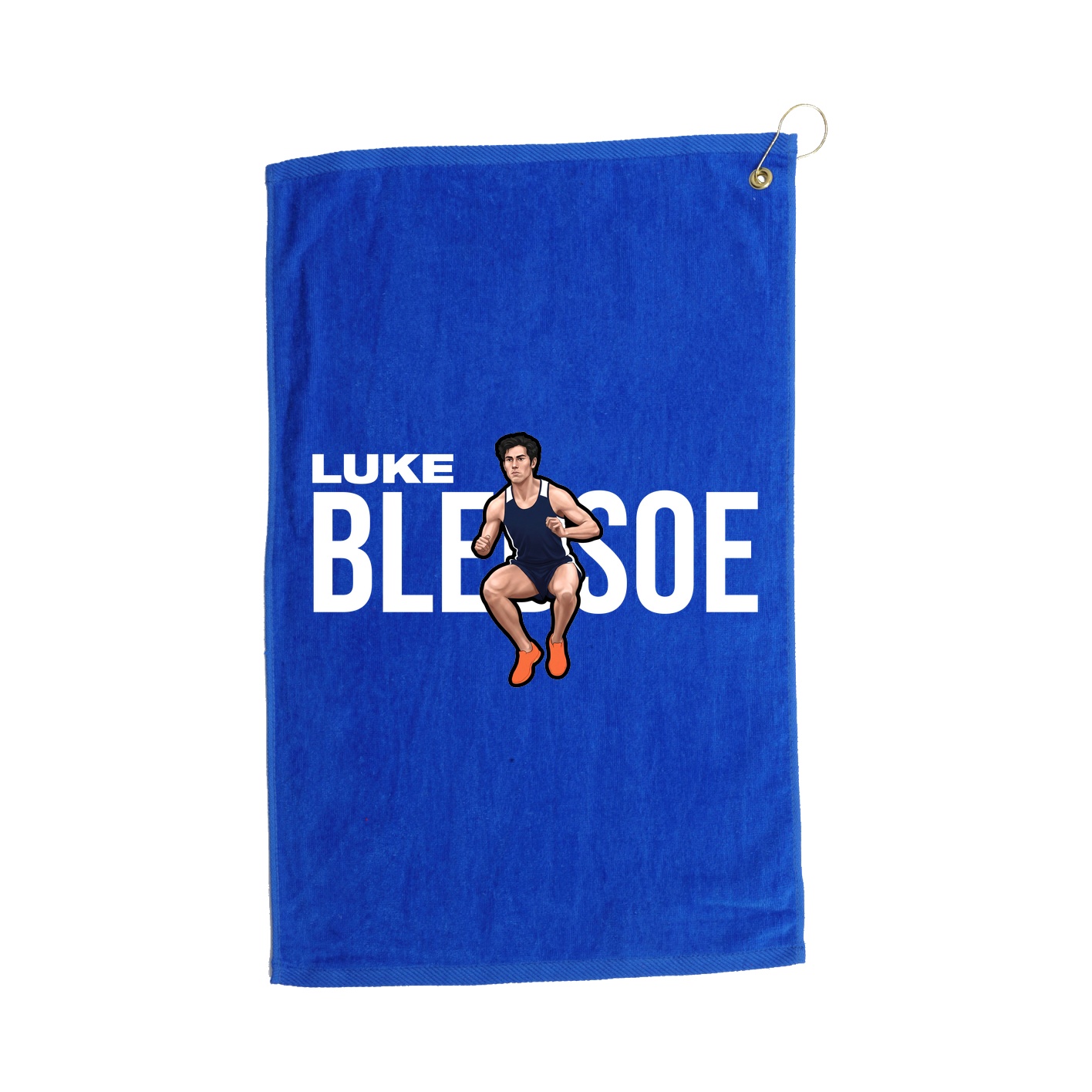 Golf Towel — Player Name in Royal