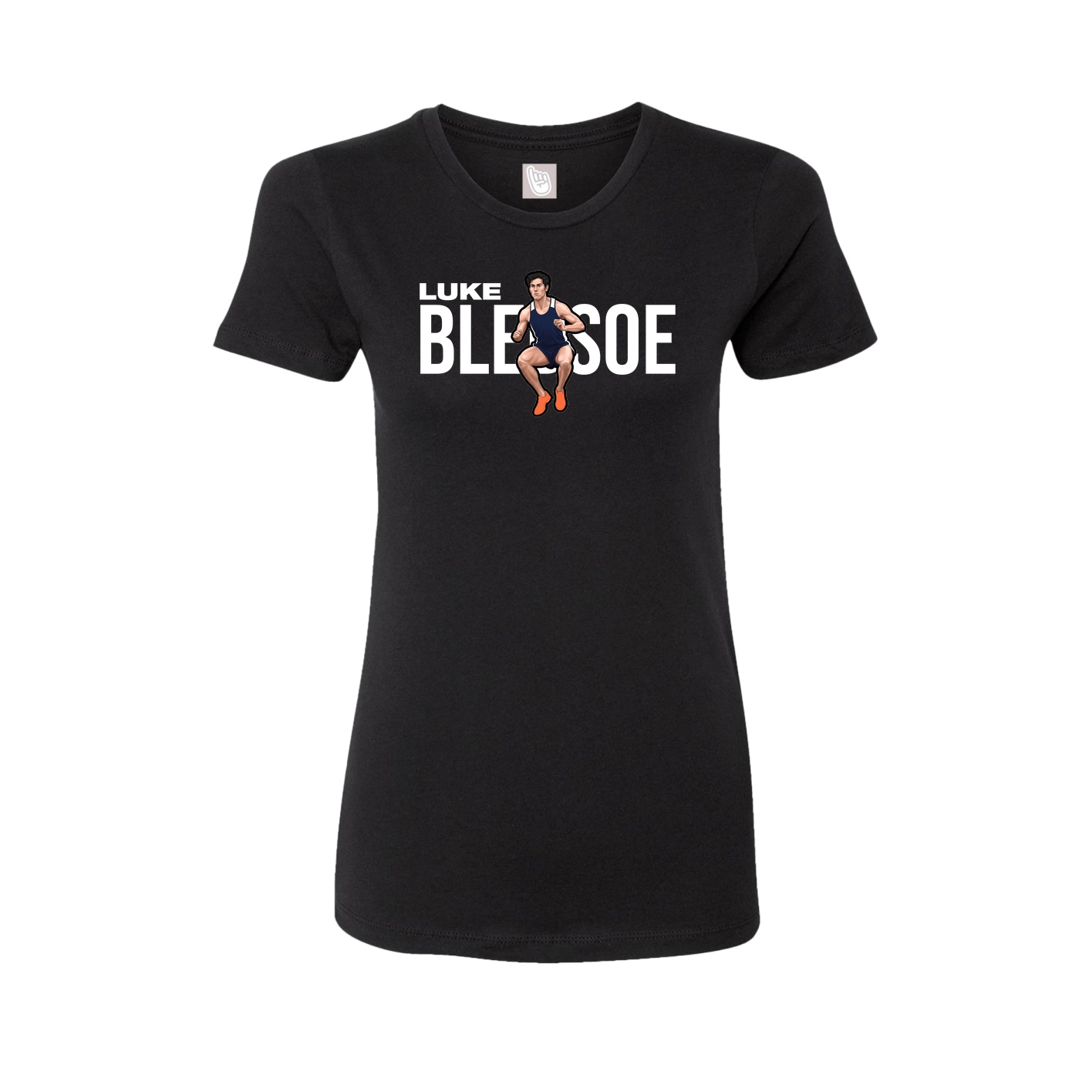 Fitted Women's Tee — Player Name in Black
