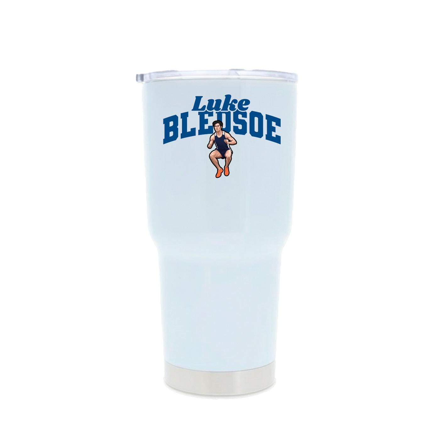 30oz Stainless Steel Tumbler — Signature Arch in White