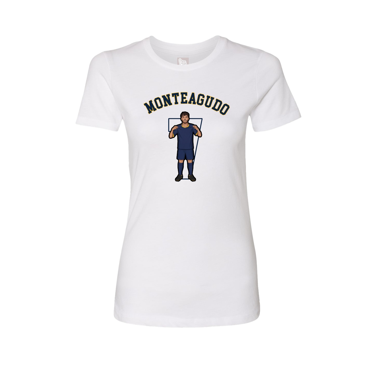 Fitted Women's Tee — Shirsey Arch in White