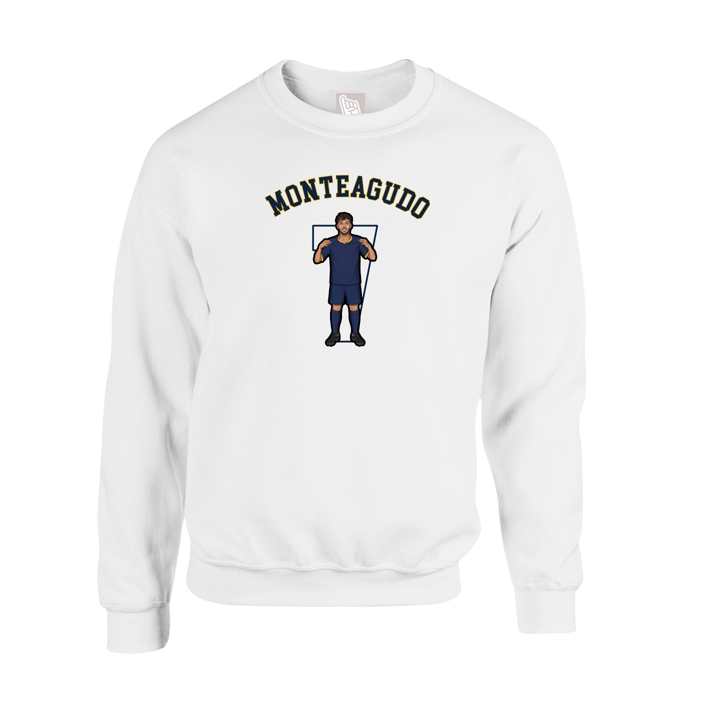 Fleece Crew — Shirsey Arch in White