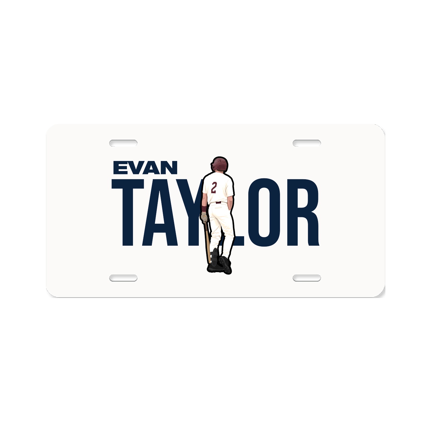 License Plate — Player Name in Classic