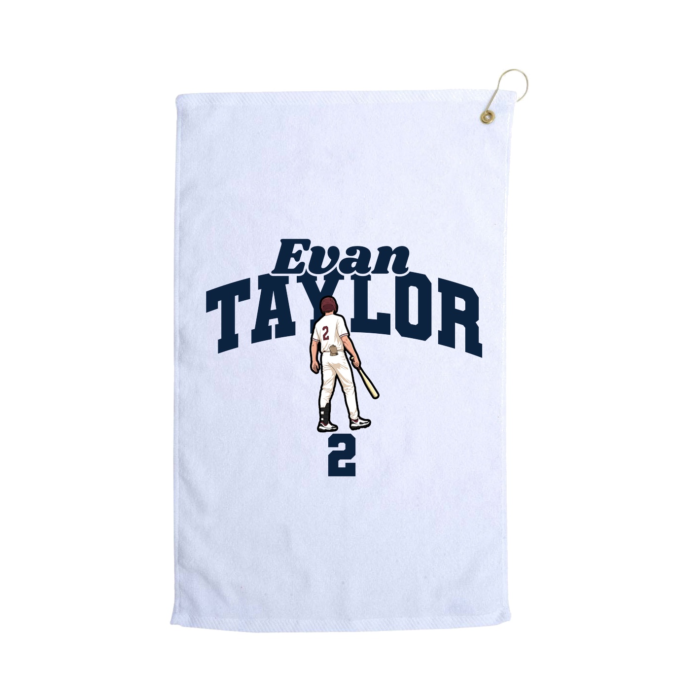 Golf Towel — Signature Arch in White