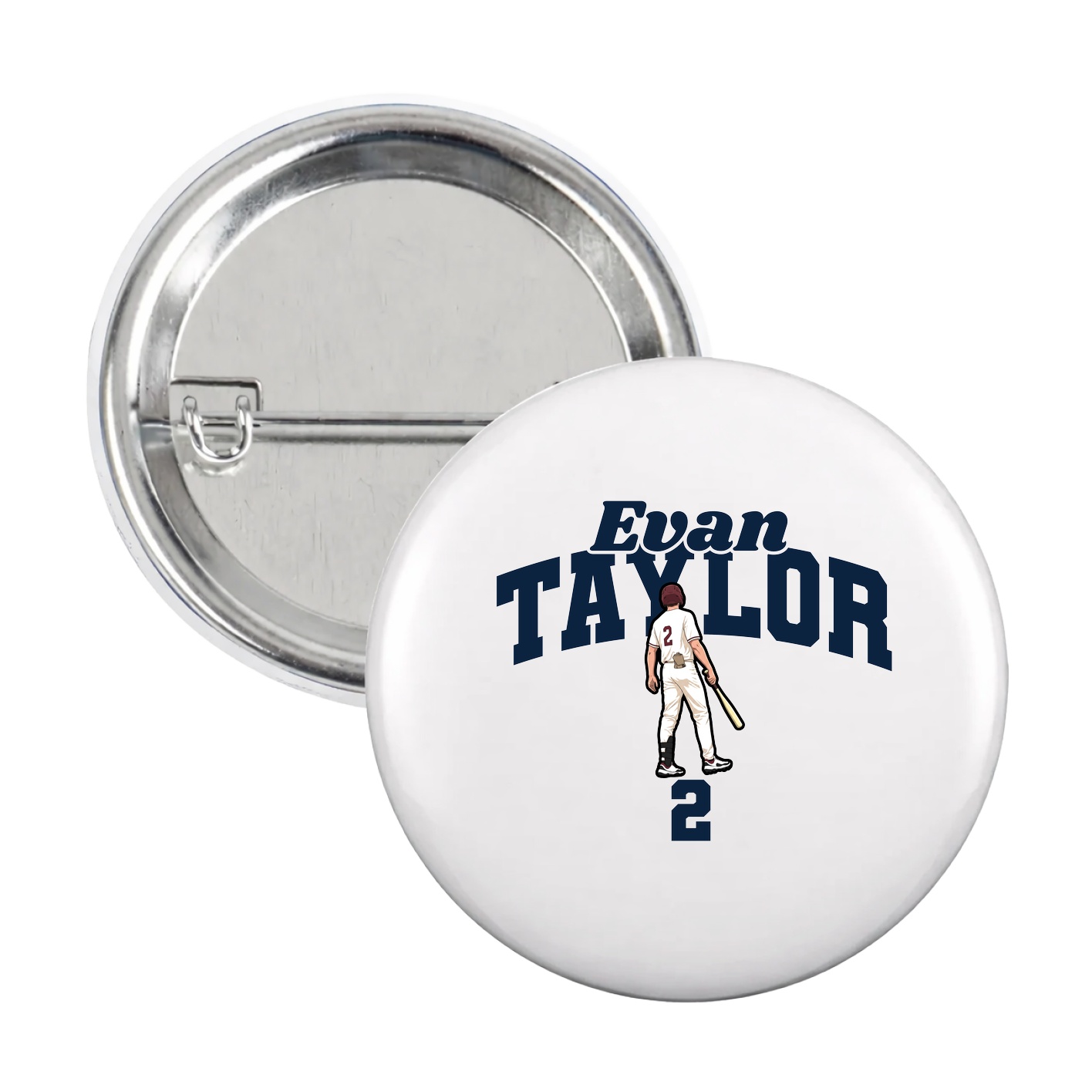 Game Day Button — Signature Arch in White
