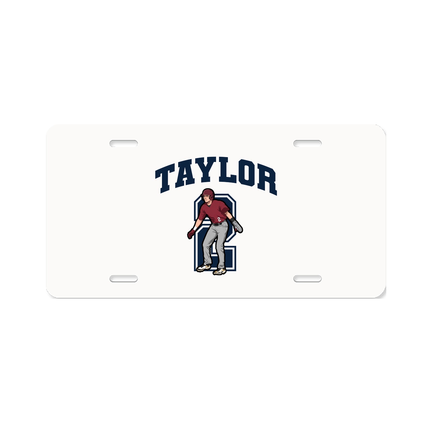 License Plate — Number in Classic