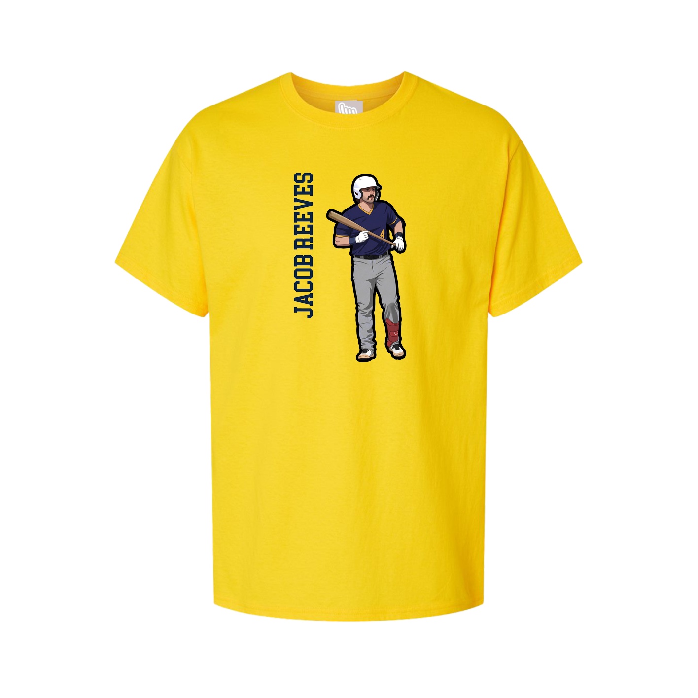 Tee — Name Vertical in Gold
