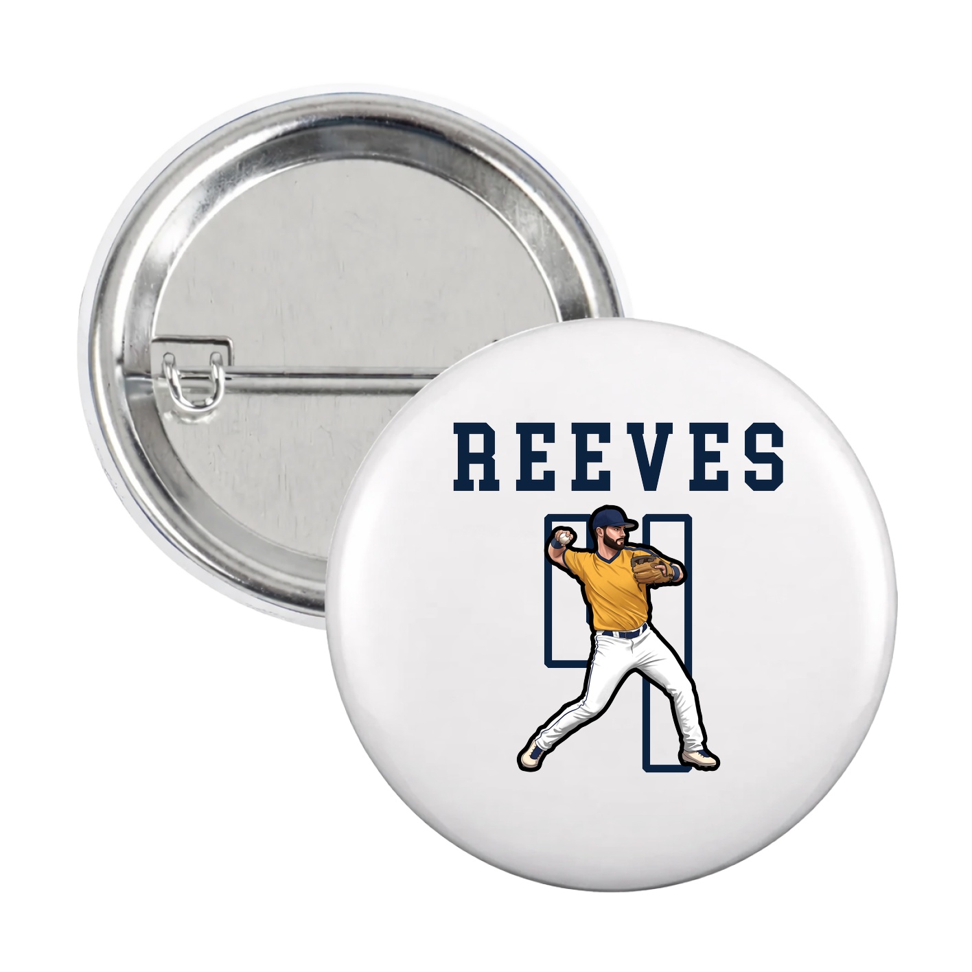 Game Day Button — Shirsey in White