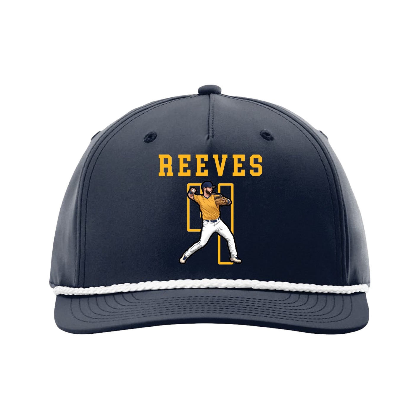 Five-Panel Classic Rope Cap — Shirsey in Navy