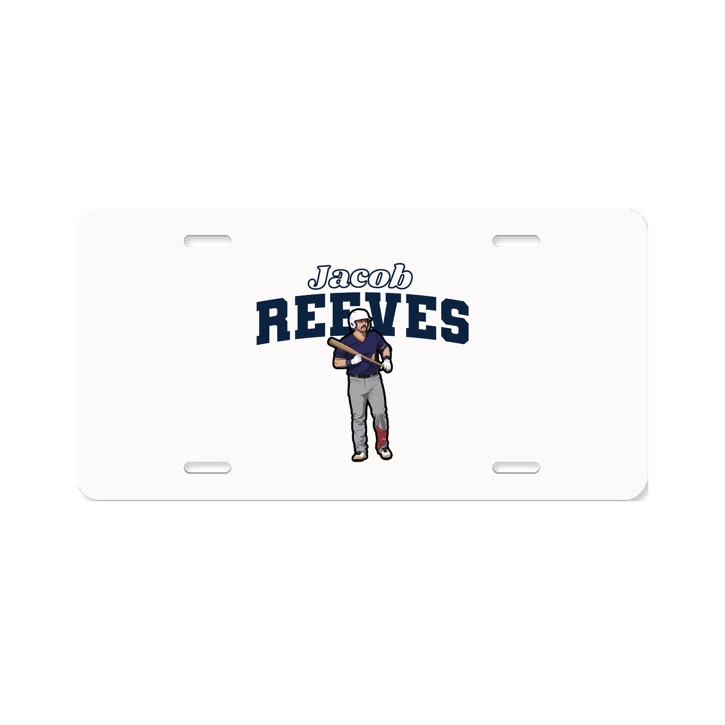 License Plate — Name Arch in Classic