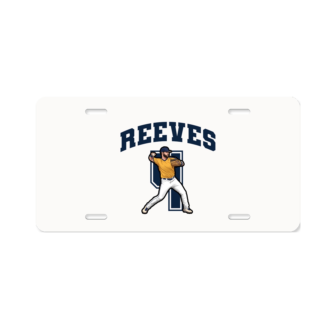 License Plate — Number in Classic