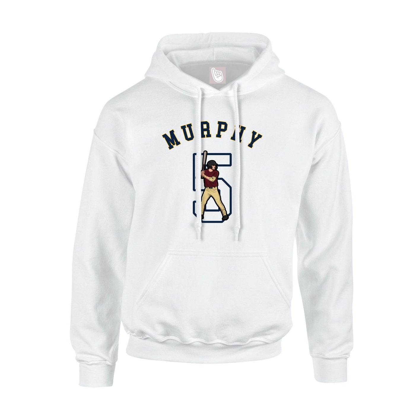 Youth Hoodie — Shirsey Arch in White