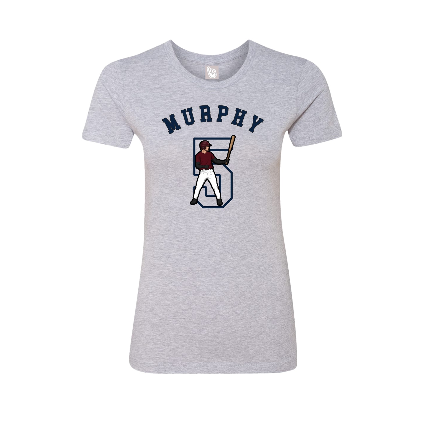 Fitted Women's Tee — Shirsey Arch in Grey