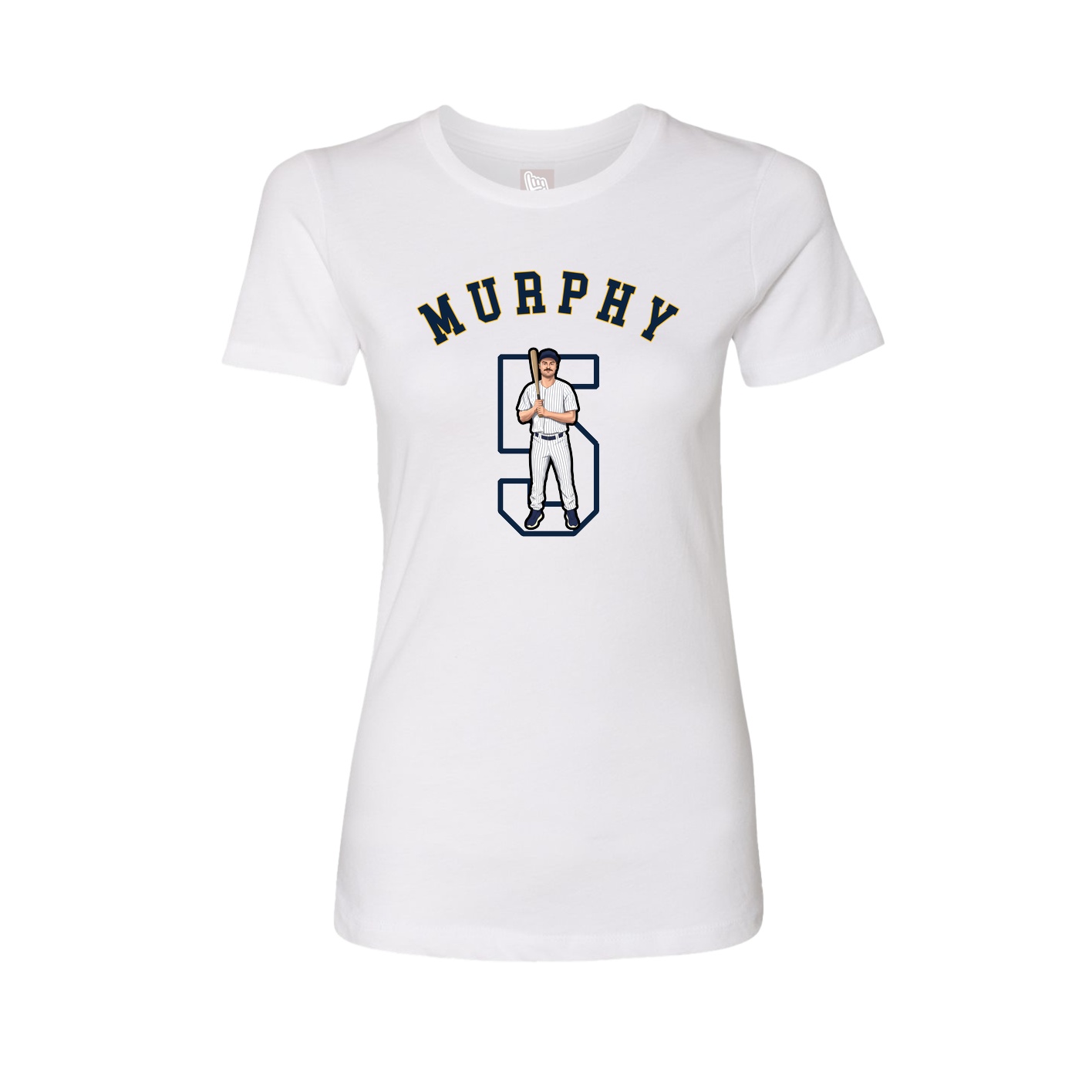 Fitted Women's Tee — Shirsey Arch in White