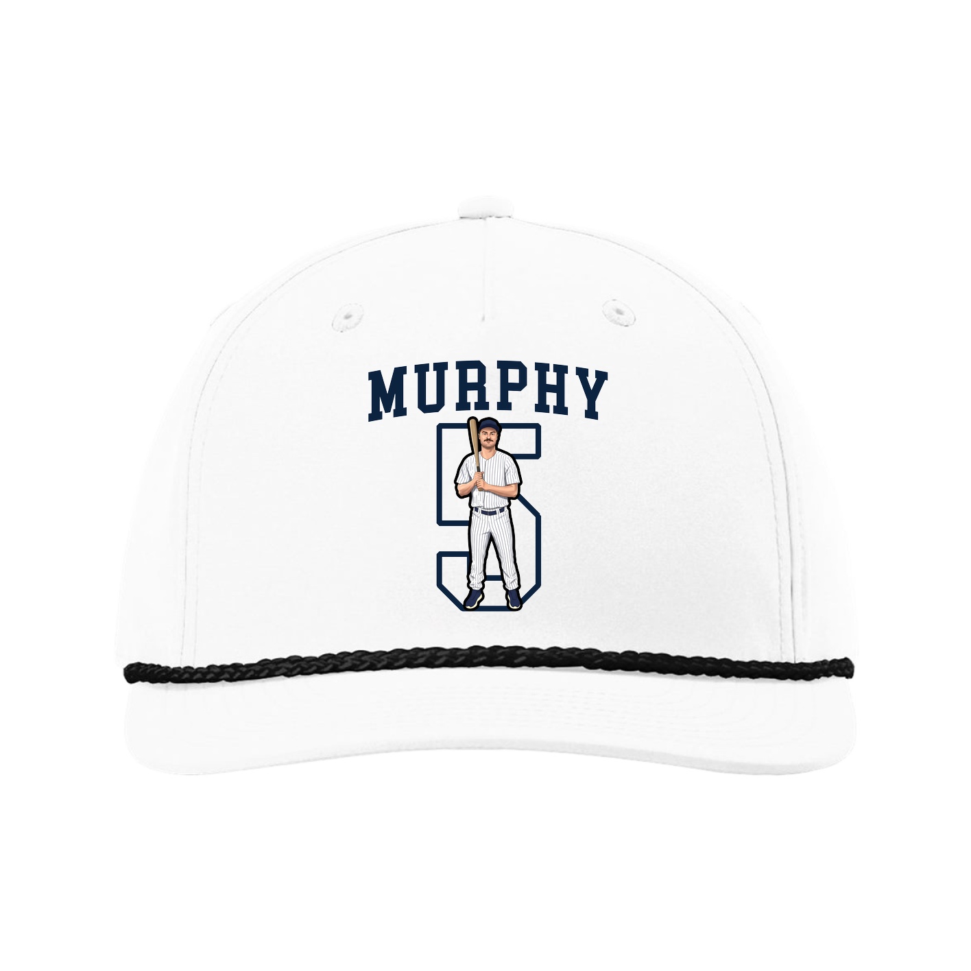 Five-Panel Classic Rope Cap — Shirsey in White