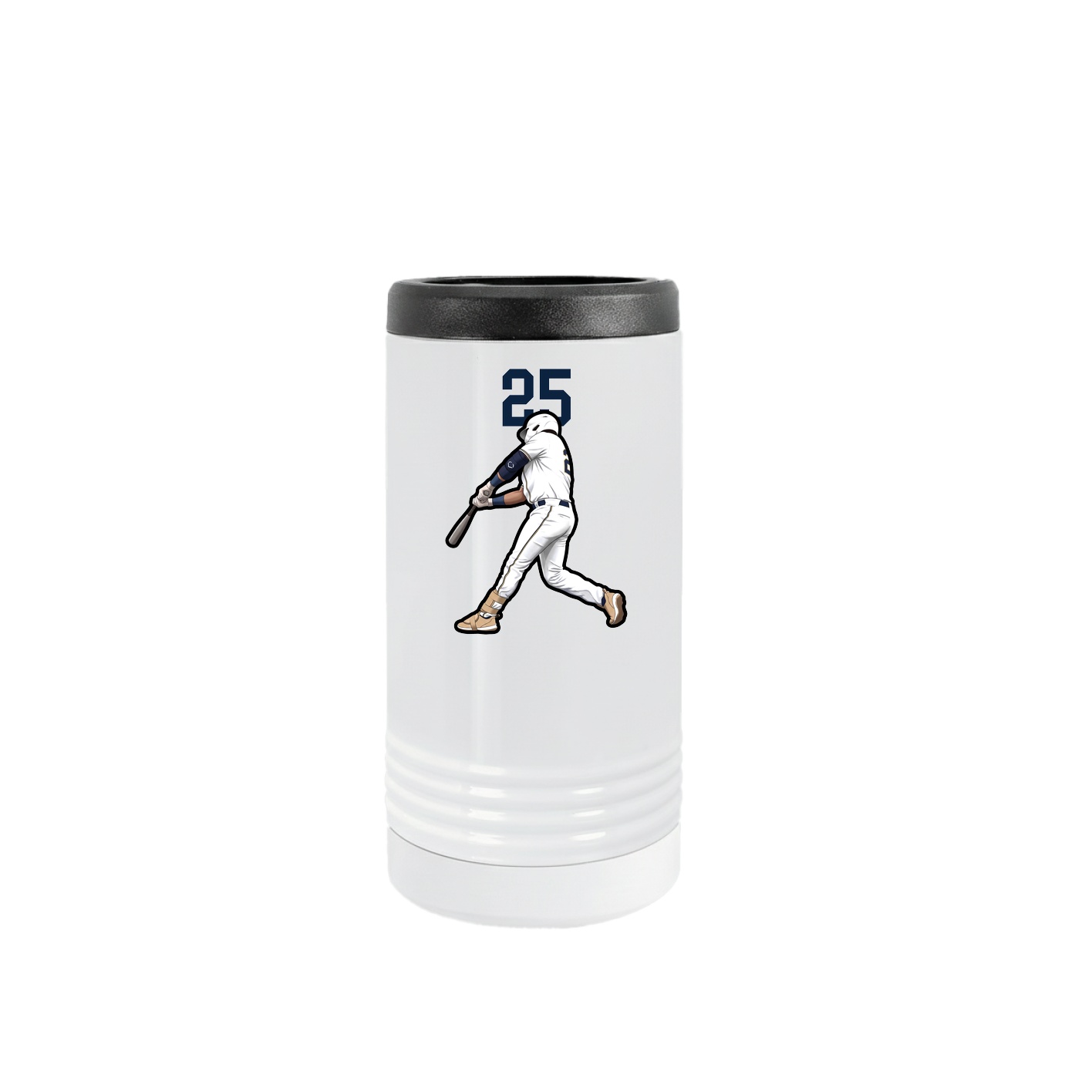 Slim Beverage Holder — Number Top in White
