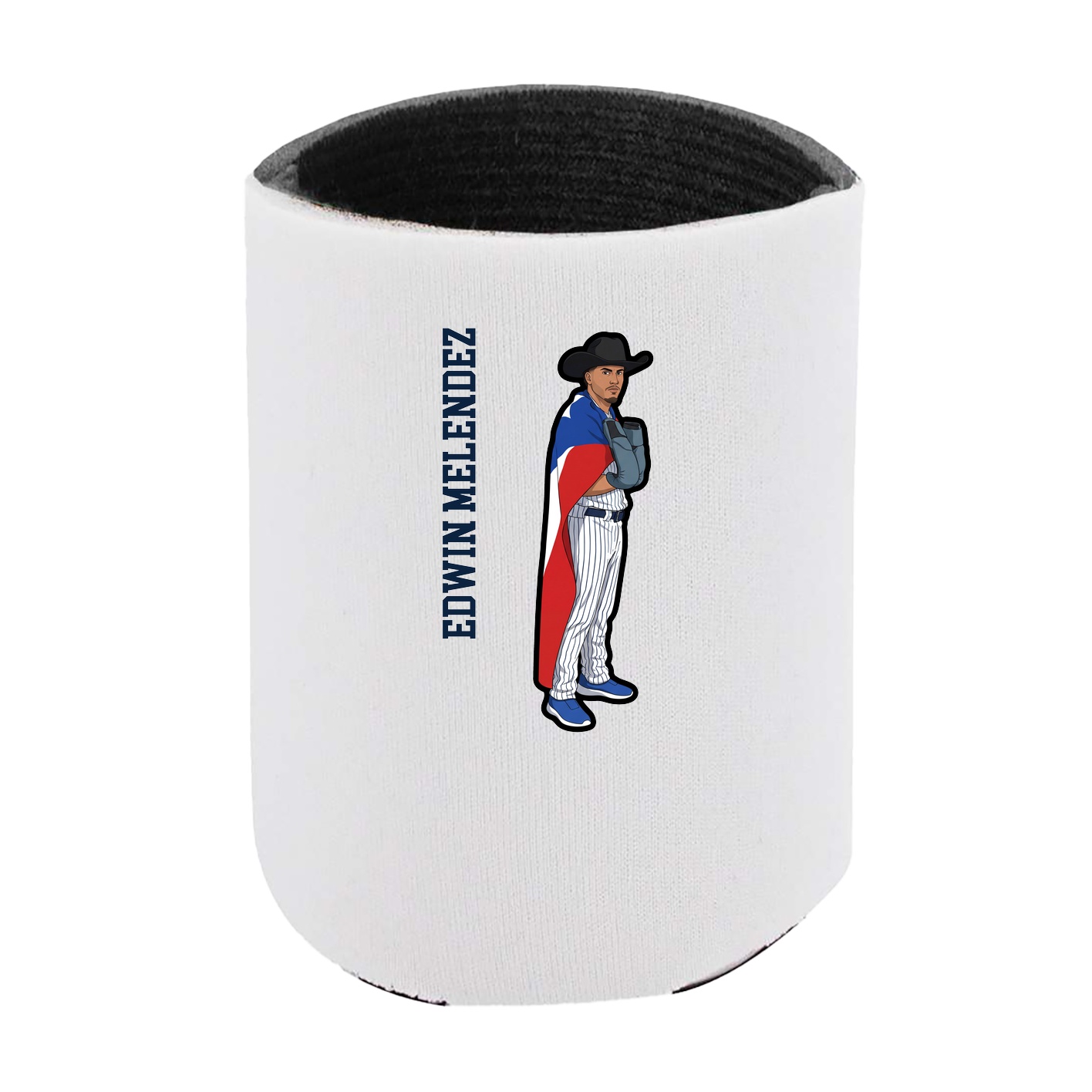 Can Holder — Name Vertical in White