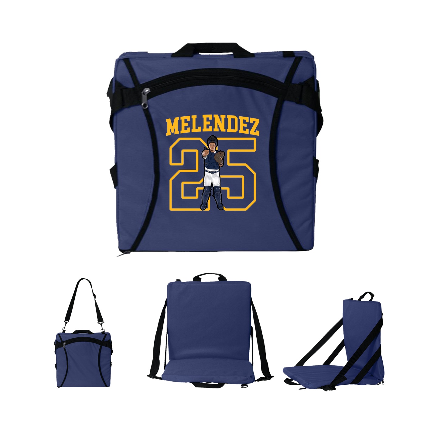 Folding Stadium Seat — Shirsey in Navy
