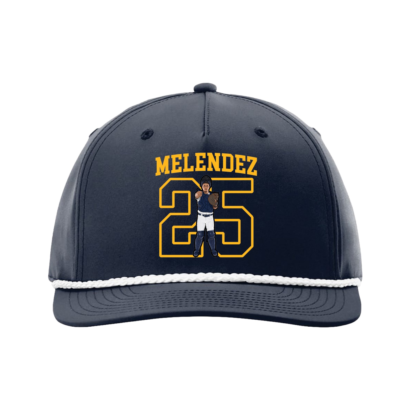 Five-Panel Classic Rope Cap — Shirsey in Navy