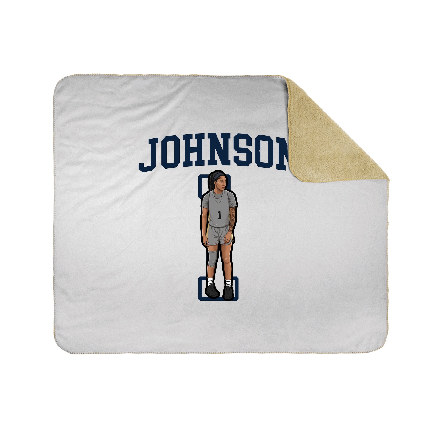 50x60 Sherpa Lined Throw Blanket