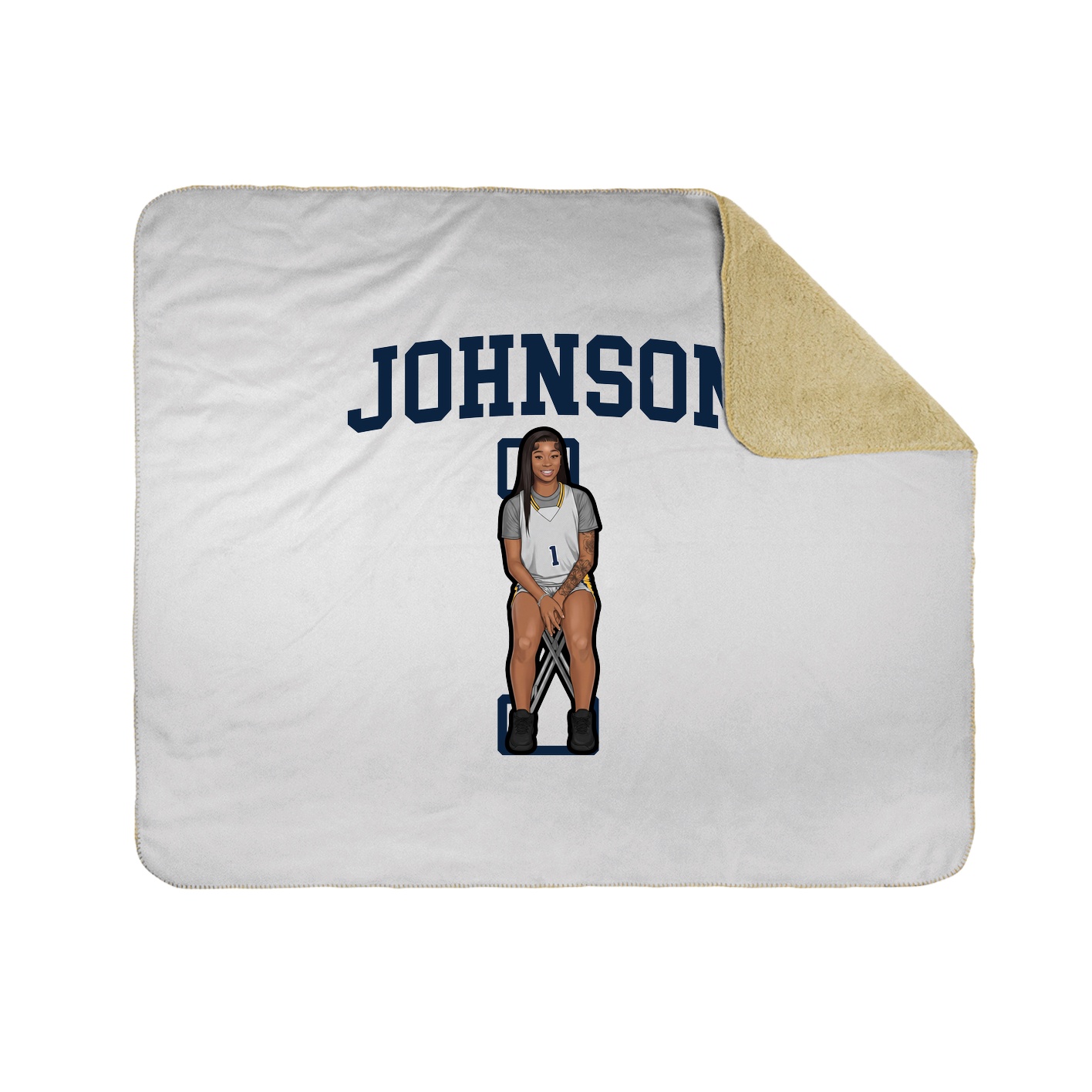 Throw Blanket — Shirsey in White
