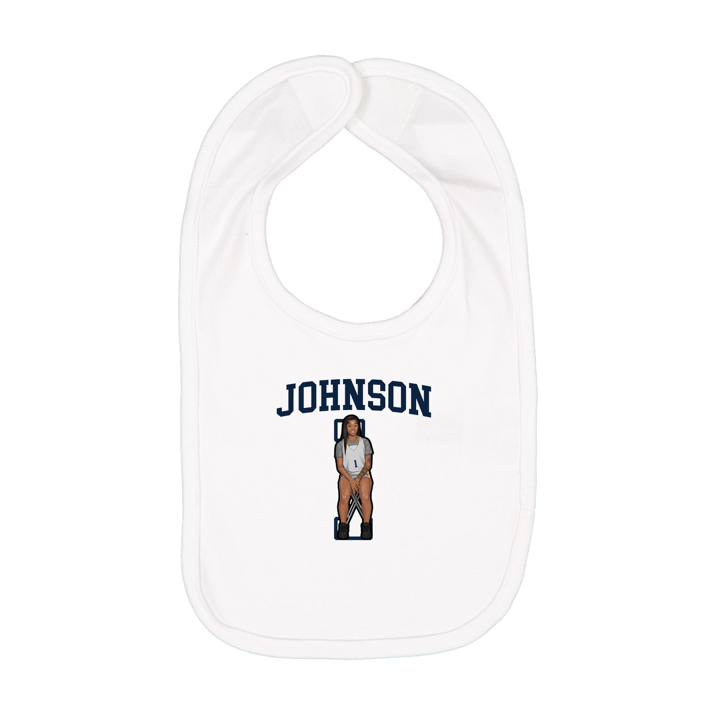Infant Bib — Shirsey in White