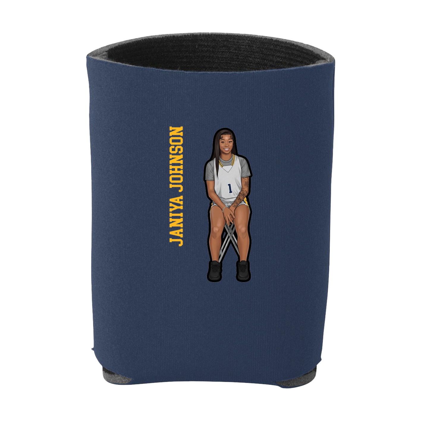 Can Holder — Name Vertical in Navy