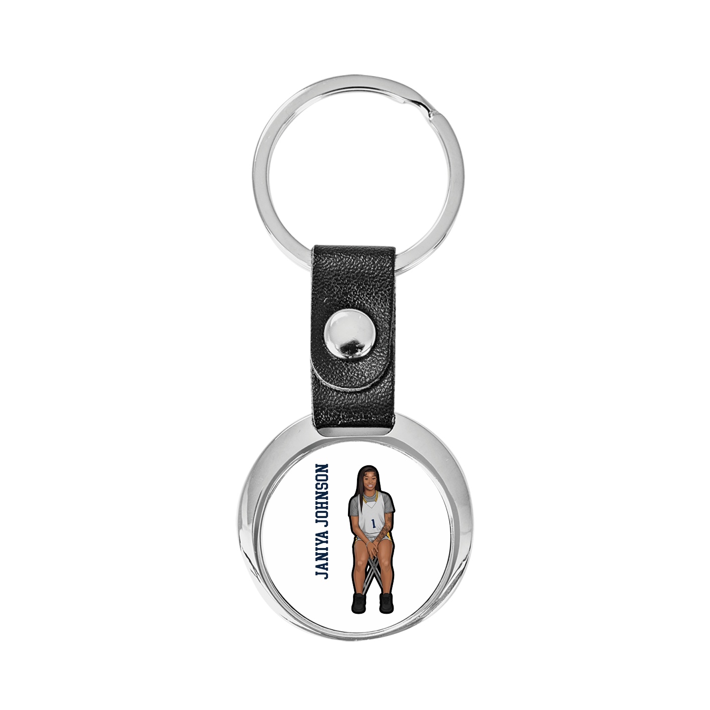 Key Chain — Name Vertical in Classic