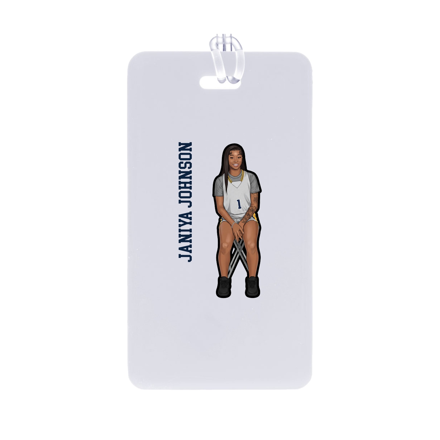 Bag Tag — Name Vertical in Classic