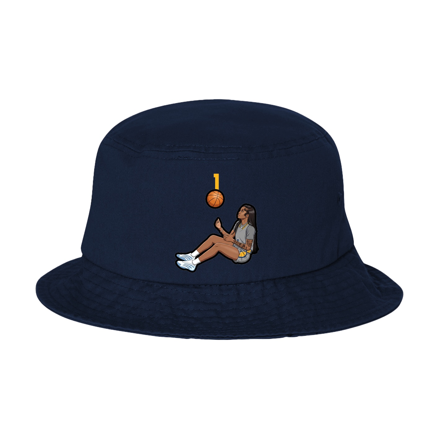 Bucket Cap — Number Top in Navy
