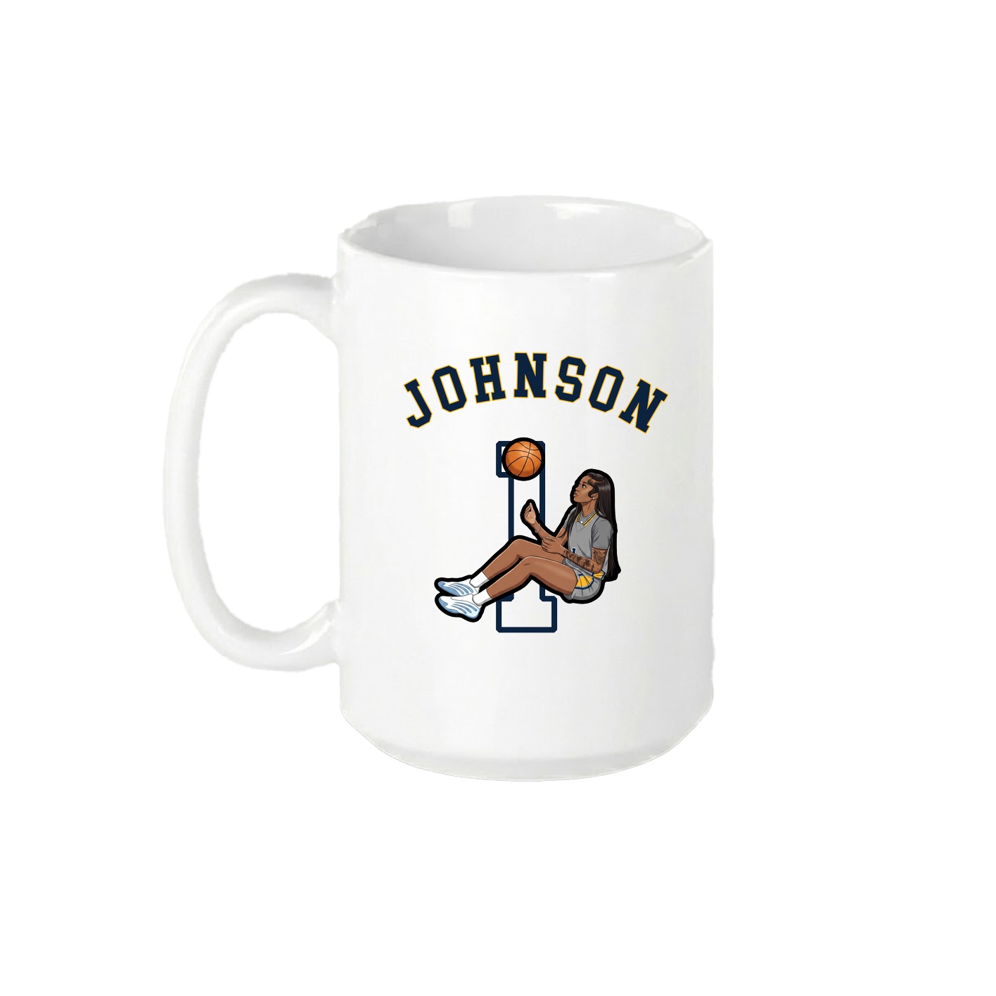 15oz Coffee Mug — Shirsey Arch in White