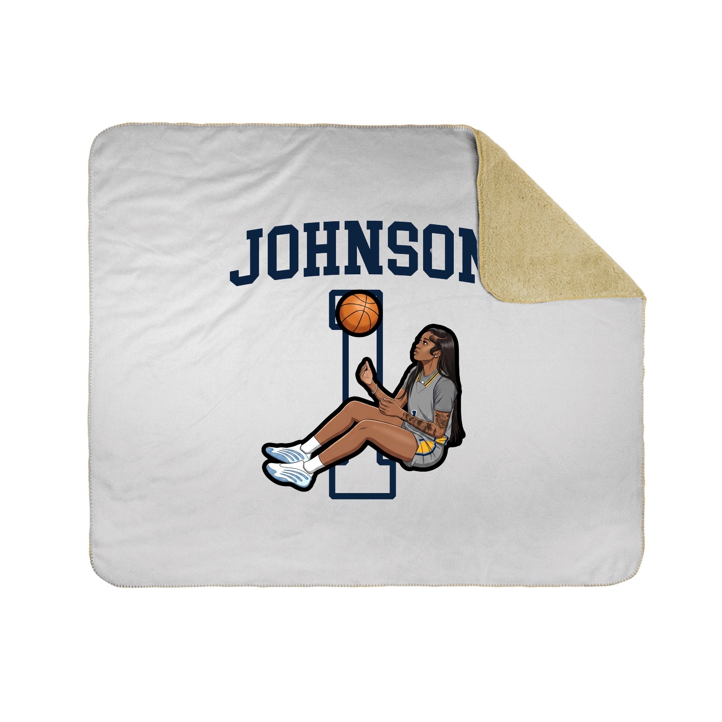 Throw Blanket — Shirsey in White