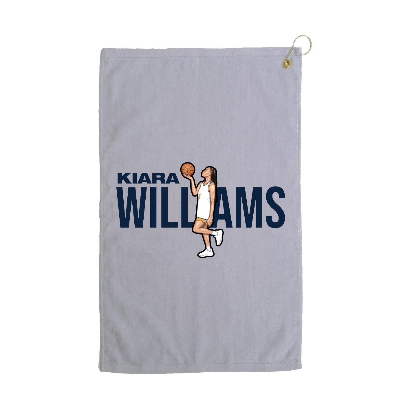 Golf Towel — Player Name in Grey