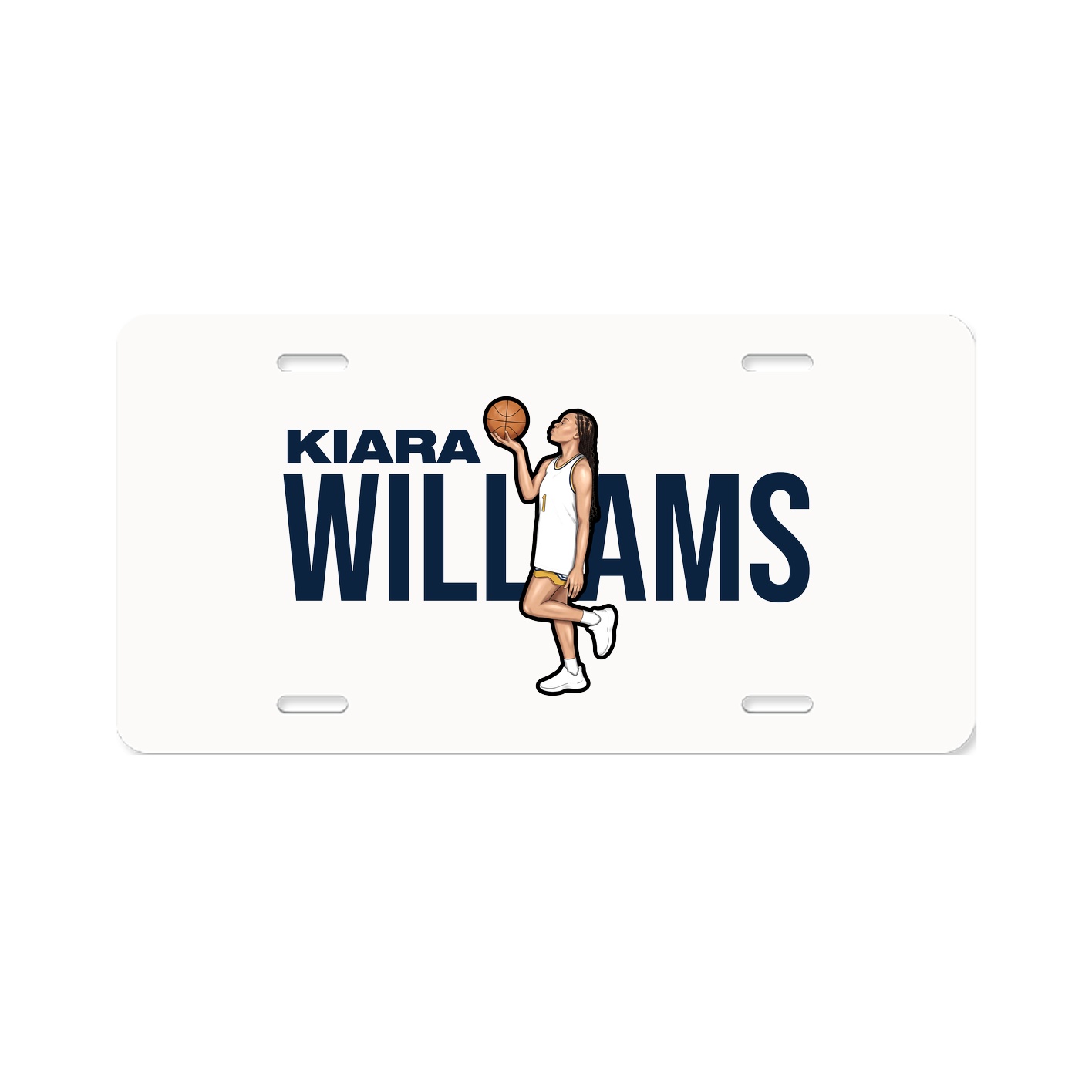 License Plate — Player Name in Classic