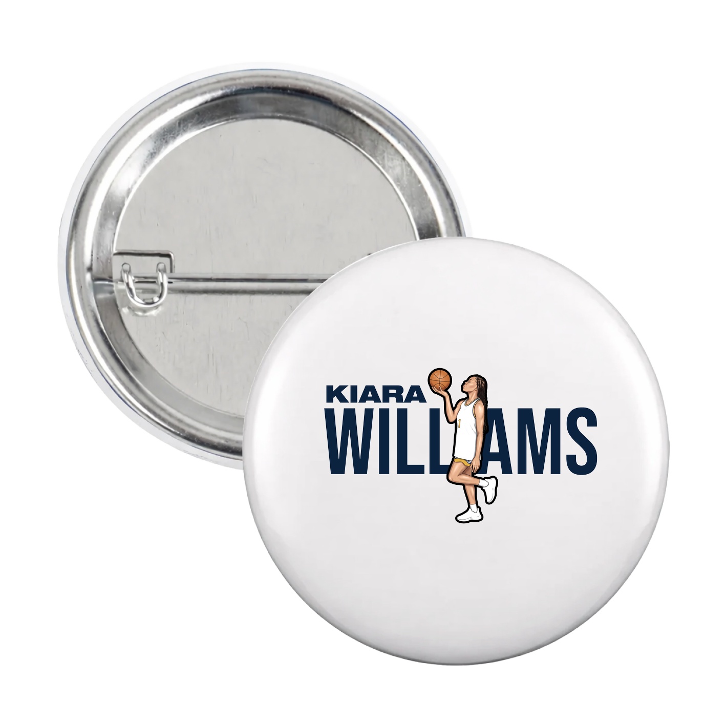 Game Day Button — Player Name in White